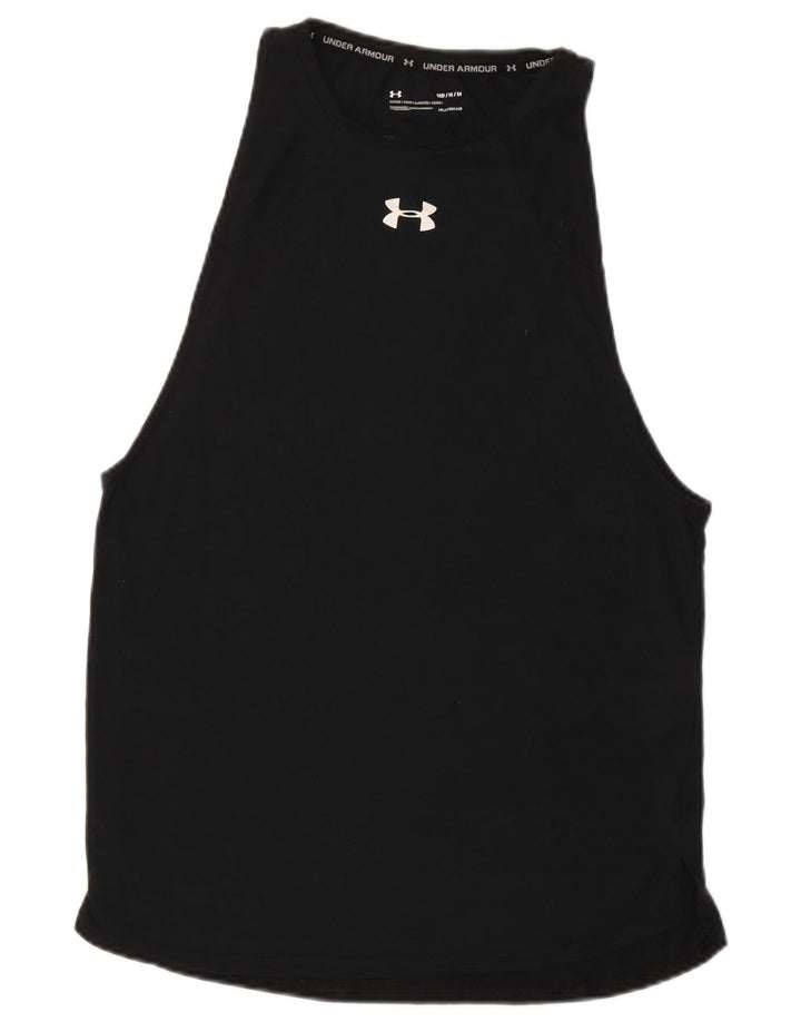 Under Armour Herren Tailliertes Grafik-Weste-Oberteil Mittelschwarzes Polyester