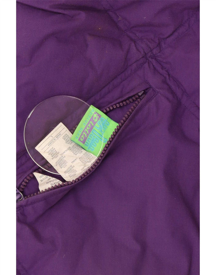 Lotto Herren wendbare wattierte Weste UK 40 Large Lila Polyester