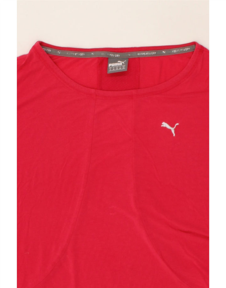 PUMA Womens T-Shirt Top UK 10 Small Pink Vintage Puma and Second-Hand Puma from Messina Hembry 