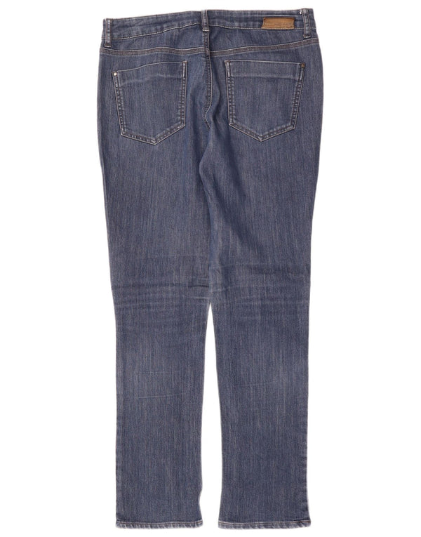 DKNY Damen Skinny Jeans US 10 Large W34 L32 Blaue Baumwolle