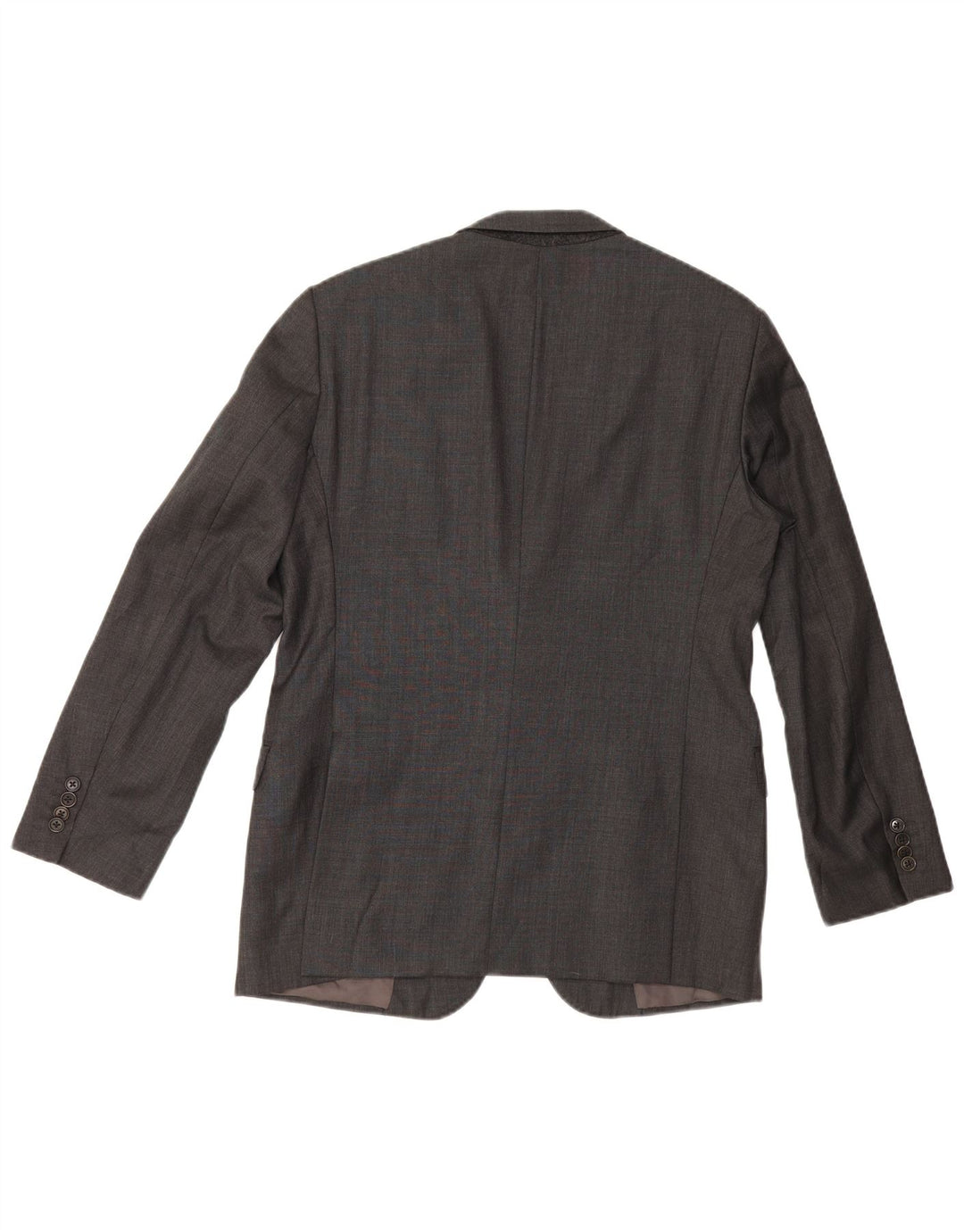 Armani Collezioni Herren-Blazer mit 2 Knöpfen, IT 50, große graue Wolle