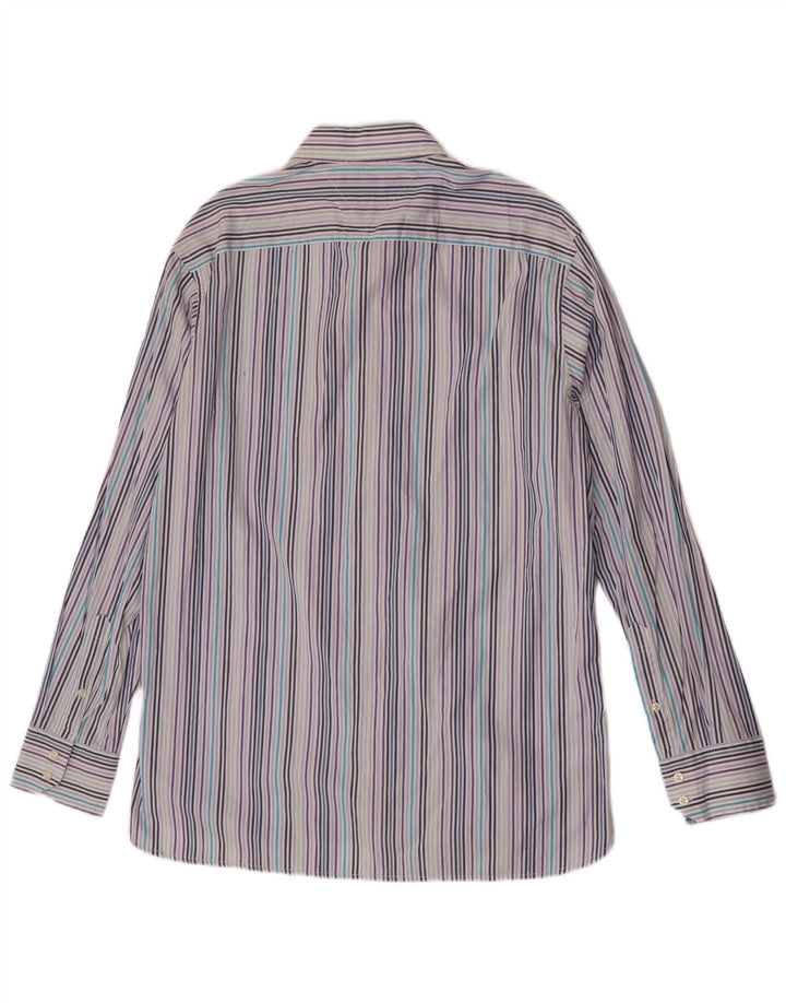 Tommy Hilfiger Herrenhemd, groß, blau gestreift, Baumwolle