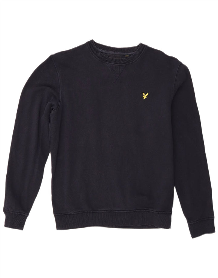 Lyle & Scott Herren-Sweatshirt, Pullover, Größe S, marineblau, Baumwolle