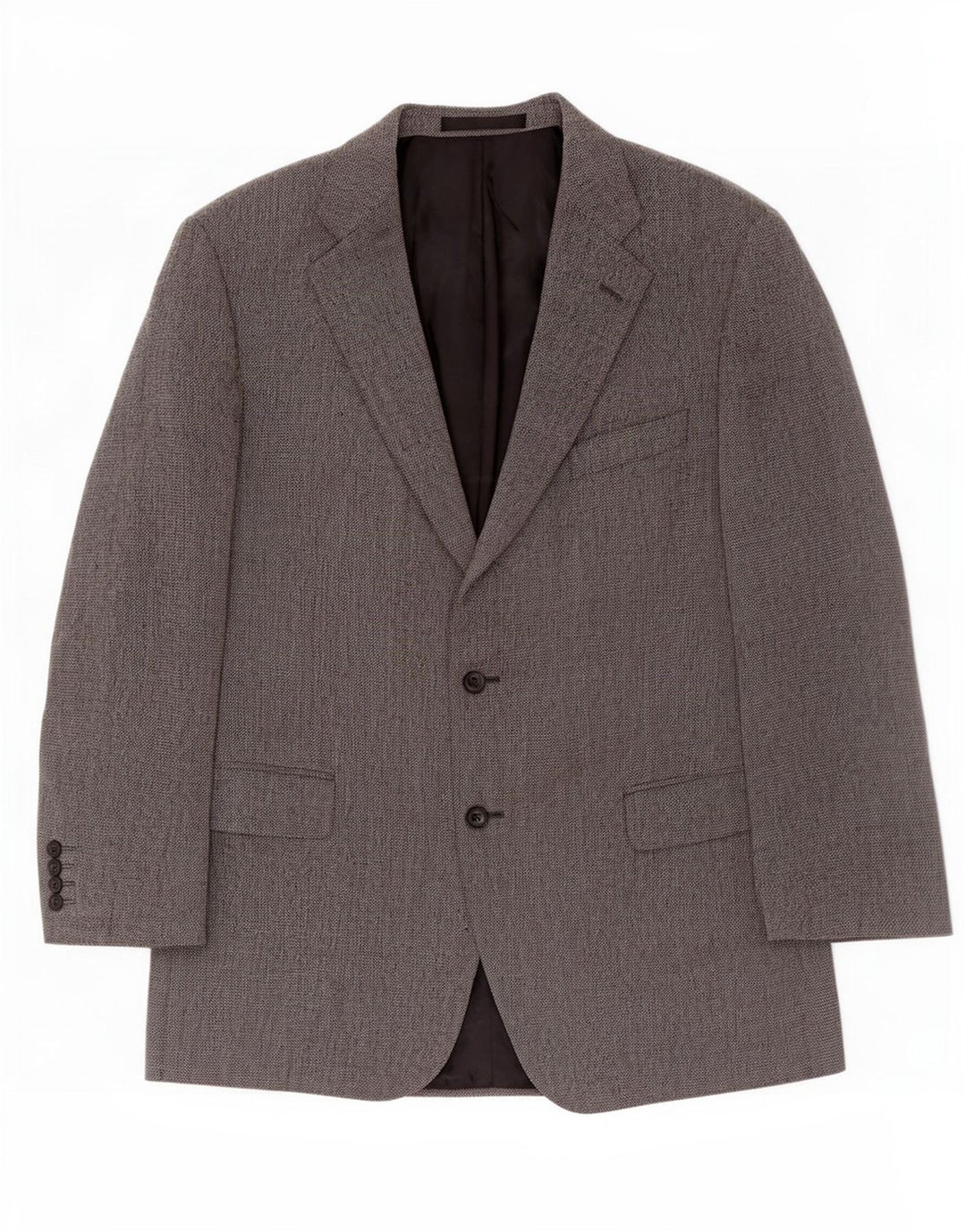 Marks & Spencer Herren-Blazer mit 2 Knöpfen, UK 44, XL, graue Schurwolle