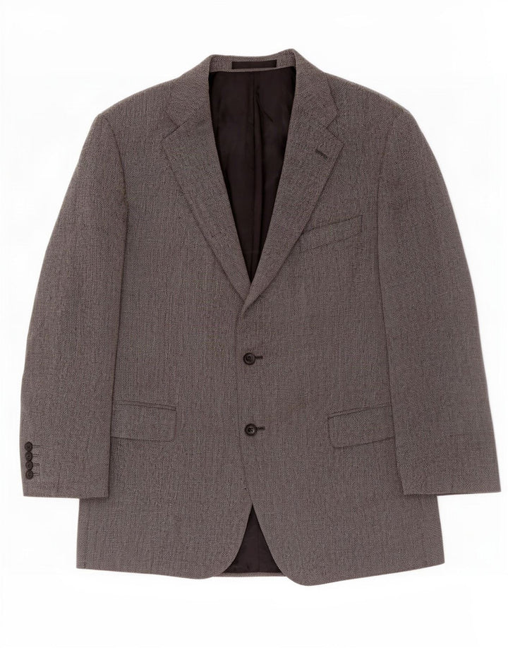 Marks & Spencer Herren-Blazer mit 2 Knöpfen, UK 44, XL, graue Schurwolle
