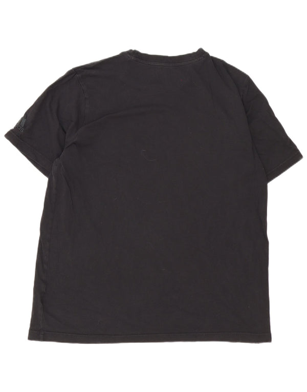 Adidas Mens Graphic T-Shirt Top Large Black Cotton