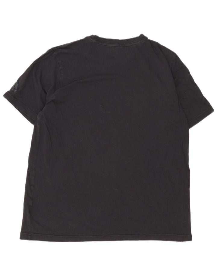 Adidas Herren Grafik T-Shirt Top Large Schwarz Baumwolle