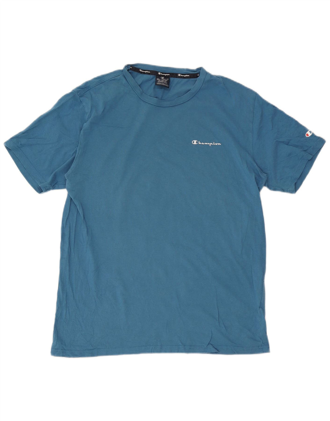 Champion Herren T-Shirt Top XL Blau Baumwolle