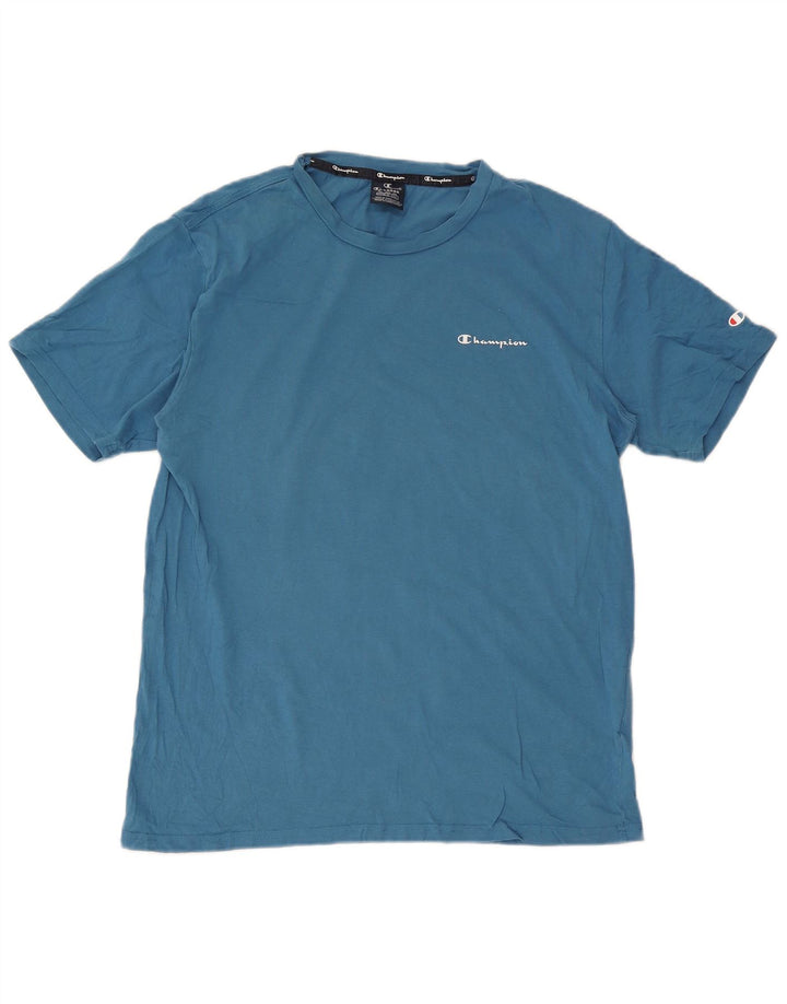Champion Herren T-Shirt Top XL Blau Baumwolle