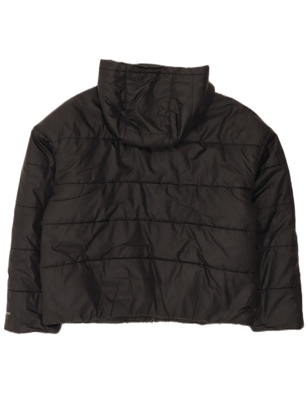 Nike Damen Therma-Fit Hooded Oversized Wattierte Jacke UK 16 Large Schwarz