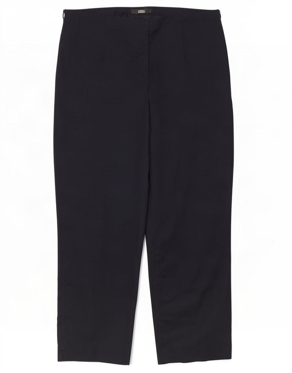 Marks & Spencer Damen-Hose, kurz geschnitten, UK 12, M, W32, L24, Marineblau