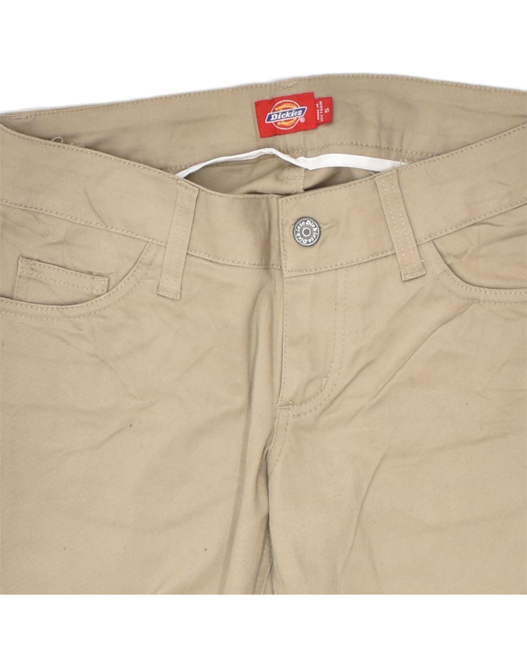 DICKIES Womens Skinny Casual Trousers W30 L32 Brown Cotton | Vintage Dickies | Thrift | Second-Hand Dickies | Used Clothing | Messina Hembry 