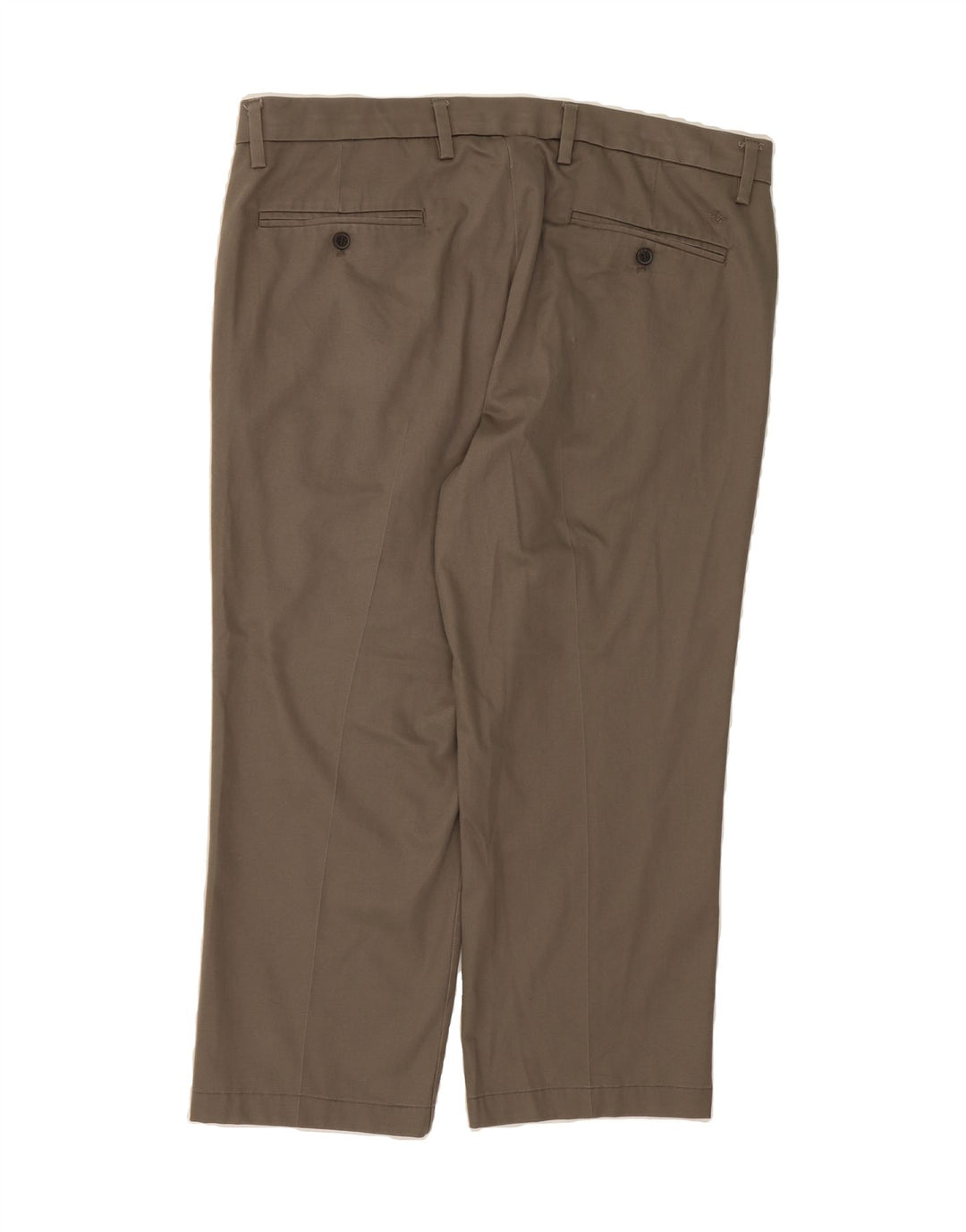 DOCKERS Mens Straight Cropped Trousers W38 L25 Grey Cotton Vintage Dockers and Second-Hand Dockers from Messina Hembry 