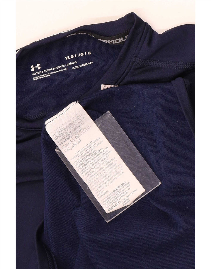 Under Armour Langarmshirt mit Grafik für Jungen, 11–12 Jahre, Größe L, Marineblau