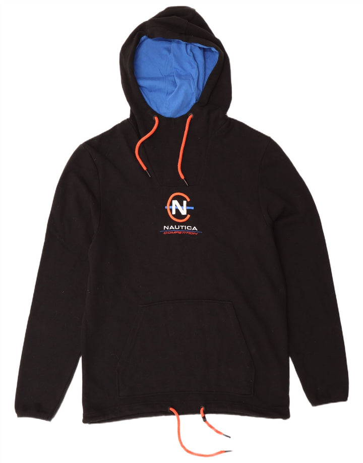 NAUTICA Herren-Kapuzenpullover mit Grafik, groß, aus schwarzer Baumwolle