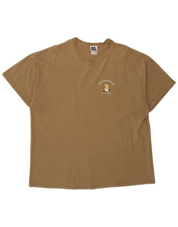 Old Guys Rule Herren-T-Shirt mit Grafik, 2XL, Khaki, Baumwolle