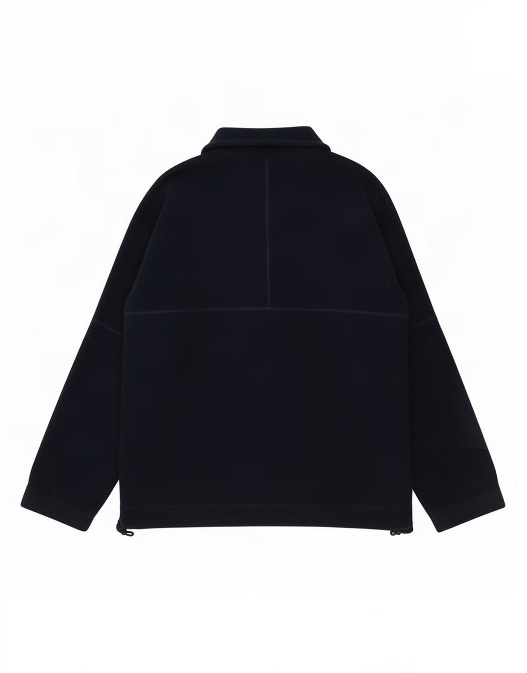 Colmar Herren-Fleecepullover mit Knopfkragen, mittleres Marineblau, Polyester