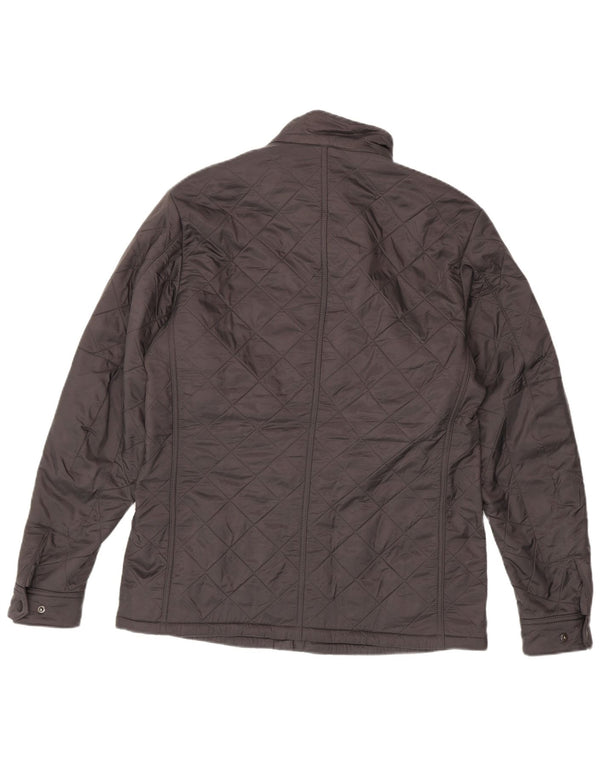Barbour Herren Steppjacke UK 40 Large Grau Polyamid