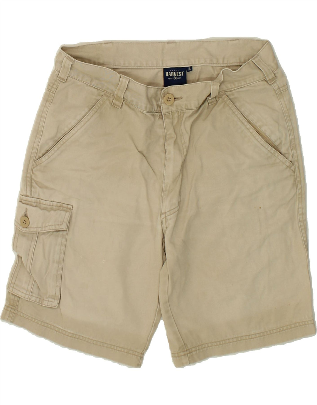 VINTAGE Mens Cargo Shorts Small W29 Grey Cotton Vintage Vintage and Second-Hand Vintage from Messina Hembry 