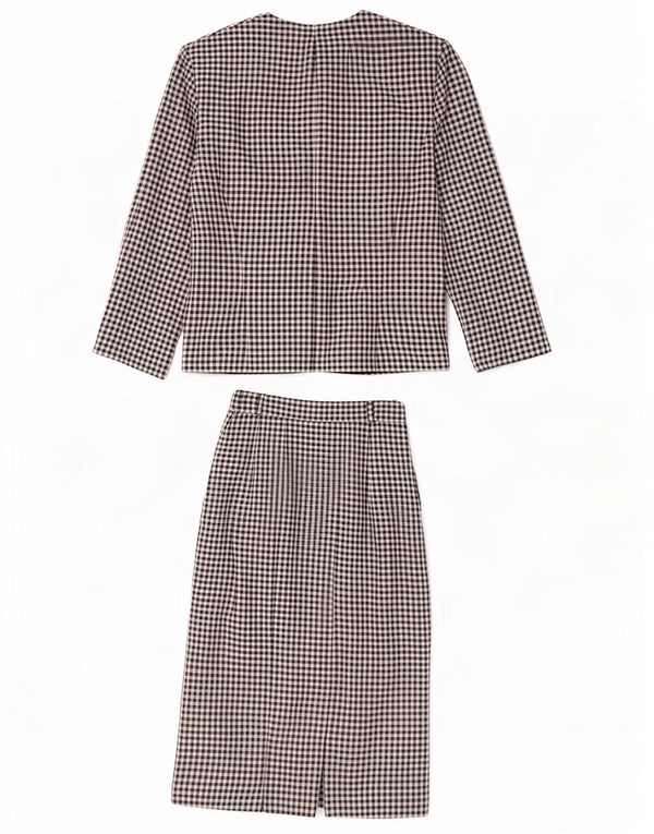 Gerry Weber Womens 2 Piece Skirt Set EU 38 Medium W24 Black Gingham