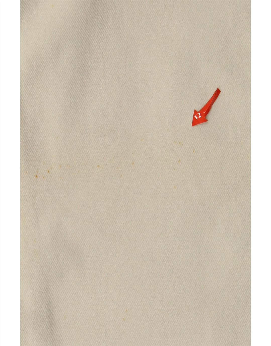 Mash Herren Tapered Jeans IT 48 Medium W32 L33 Weiße Baumwolle