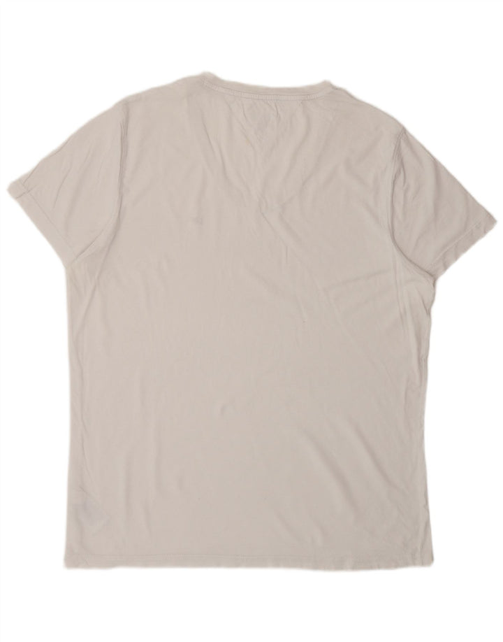 TOMMY HILFIGER Herren T-Shirt Top 2XL Weiße Baumwolle