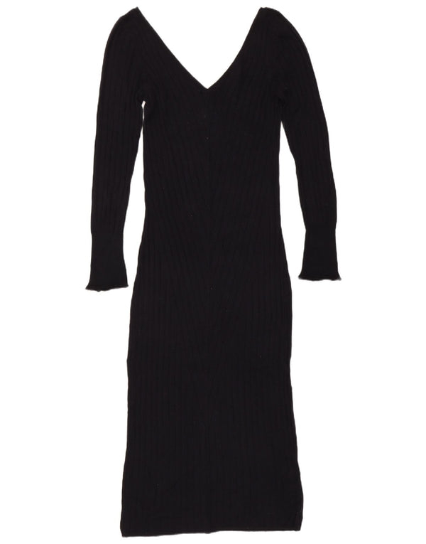 Topshop Damen-Maxi-Pulloverkleid mit langen Ärmeln, UK 12, mittleres Marineblau