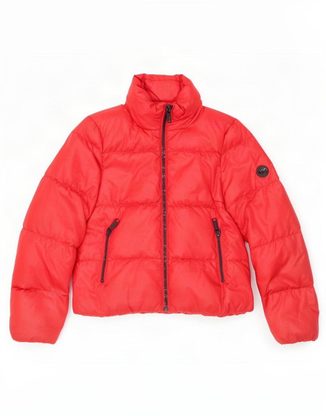 Michael Kors Damen Wattierte Jacke UK 10 Small Rot Polyester