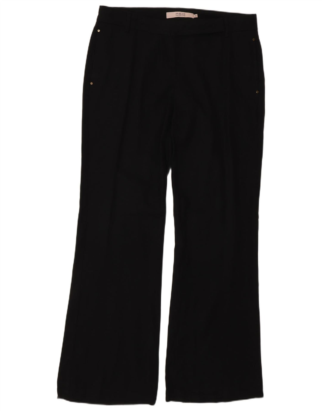 Red by Valentino Damen Bootcut-Freizeithose IT 44 Medium W30 L33 Schwarz