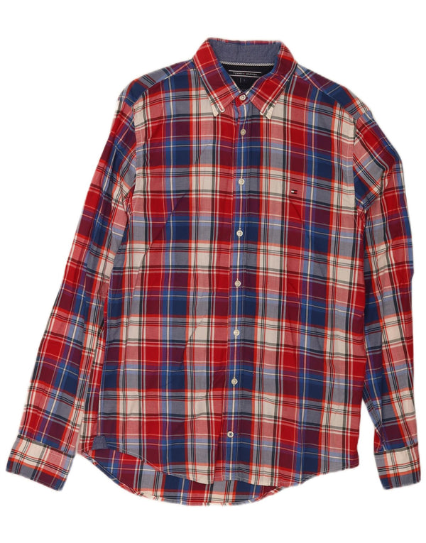 Tommy Hilfiger Herren New York Fit Hemd, klein, mehrfarbig, kariert, Baumwolle