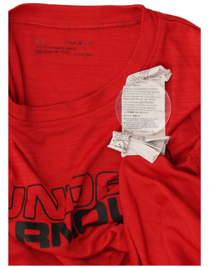 UNDER ARMOUR Grafik-T-Shirt für Jungen, 13–14 Jahre, XL, roter Nadelstreifen