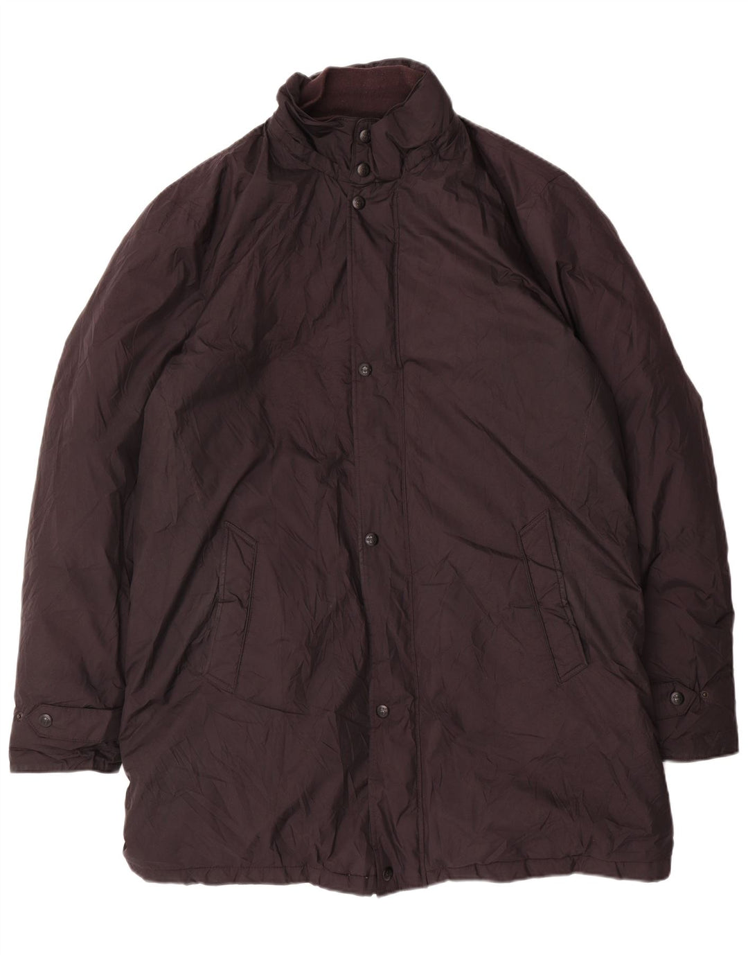 Massimo Dutti Herren gepolsterter Mantel UK 44 2XL Schwarz Polyester