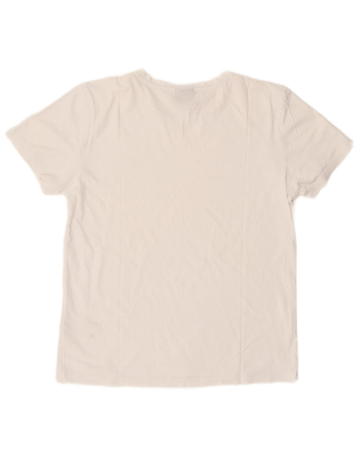 Hugo Boss Slim Fit T-Shirt-Oberteil für Herren aus mittelweißer Baumwolle