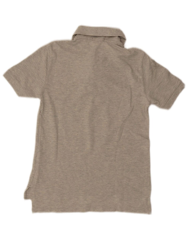 POLO RALPH LAUREN Poloshirt für Jungen, 7–8 Jahre, Größe S, grau gesprenkelte Baumwolle