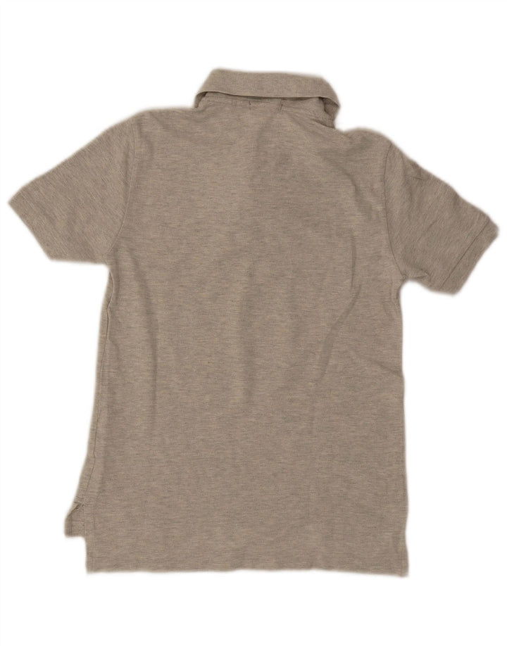 POLO RALPH LAUREN Boys Polo Shirt 7-8 Years Small Grey Flecked Cotton Vintage Polo Ralph Lauren and Second-Hand Polo Ralph Lauren from Messina Hembry 
