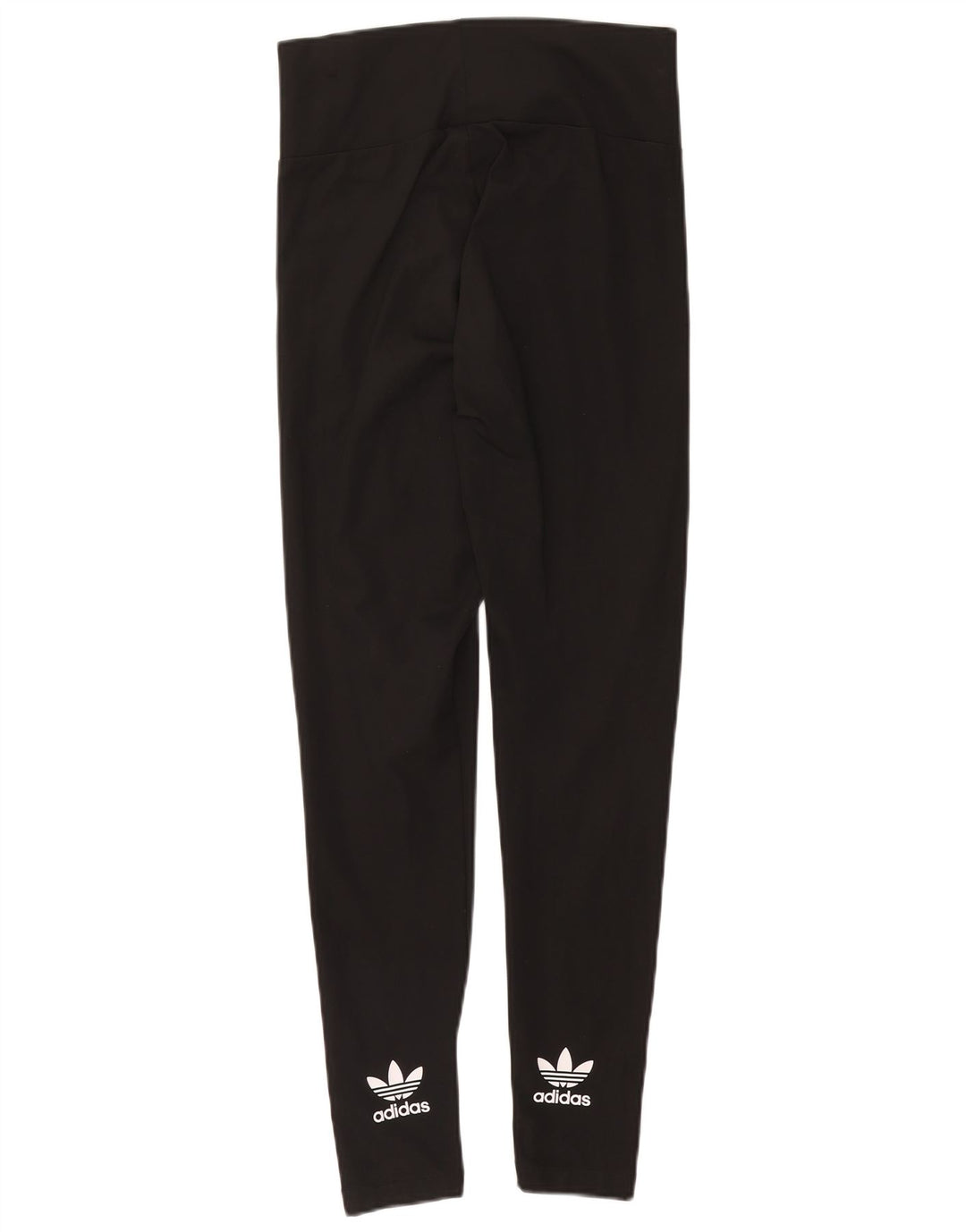 Adidas Damen Graphic Leggings UK 14 Large Schwarz Polyester
