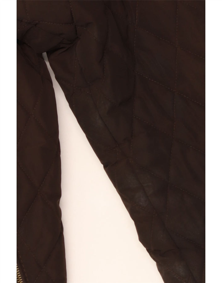 Zara Herren Militär-Steppjacke UK 42 XL Braun
