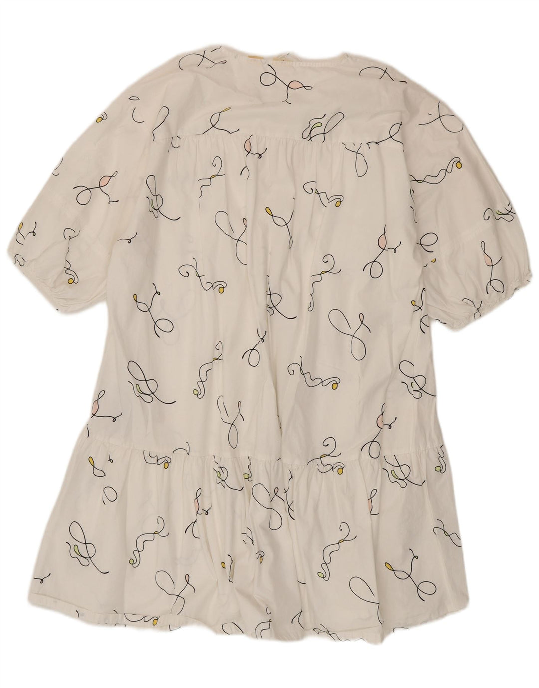 Levi's Damen-Übergröße-Zeltkleid mit abstraktem Muster, UK 14, Mittelweiß