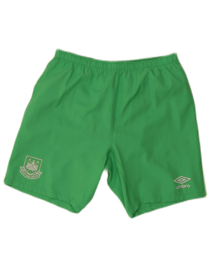 Umbro Herren West Ham United Sportshorts, Größe S, Grün, Polyester