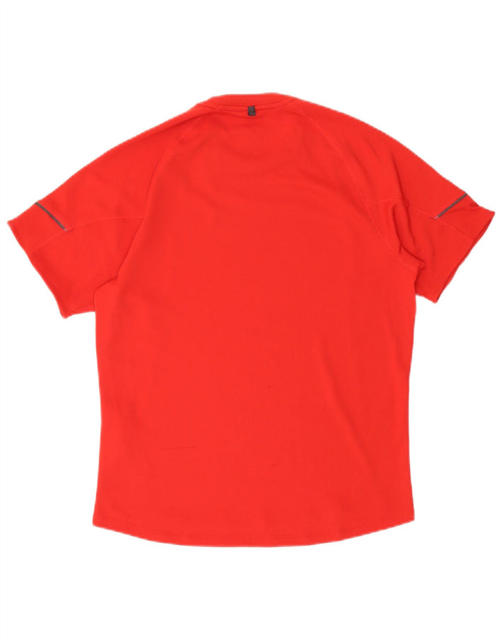 Nike Herren Dri Fit T-Shirt Top UK 34/36 Small Rot Polyester