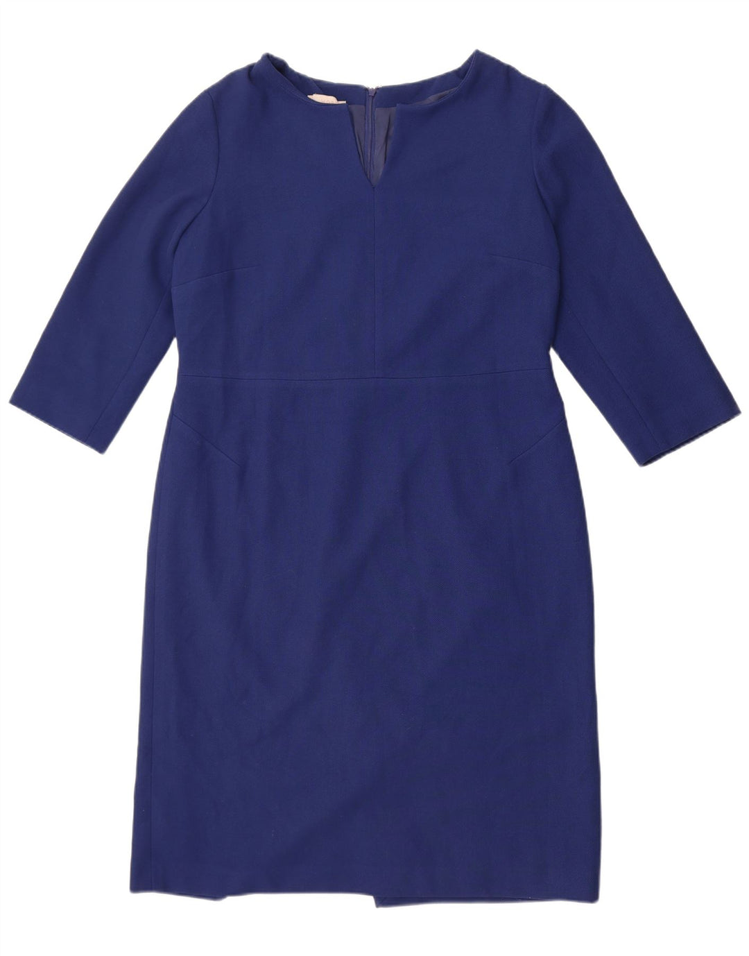 Hobbs Damen-Etuikleid mit 3/4-Ärmeln, UK-Größe 44, Größe L, Blau, Polyester