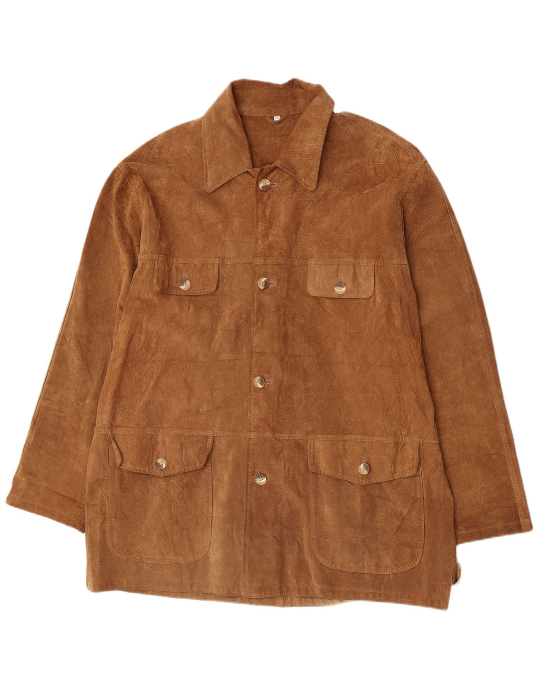 Montereggi Herren Wildlederjacke EU 54 2XL Beige Leder