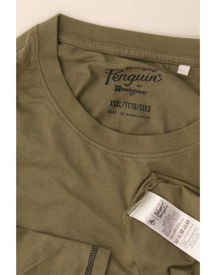 Penguin Herren T-Shirt Top 3XL Grüne Baumwolle