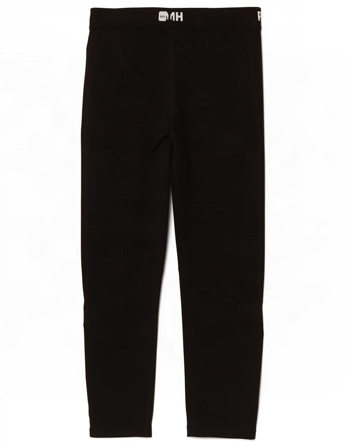 Nike Damen Dri Fit Graphic Leggings UK 12 Mittelschwarzes Polyester
