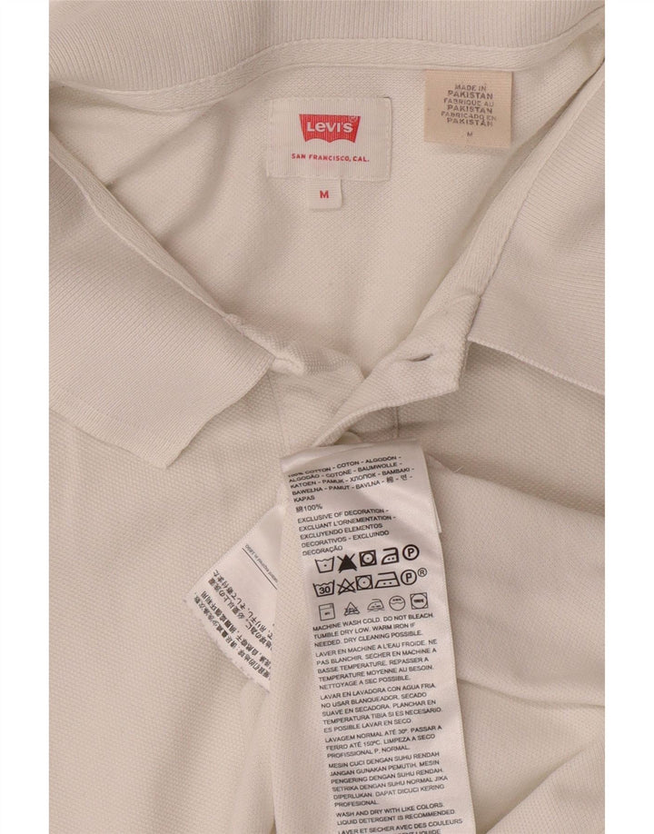 LEVI'S Herren-Poloshirt aus mittelweißer Baumwolle