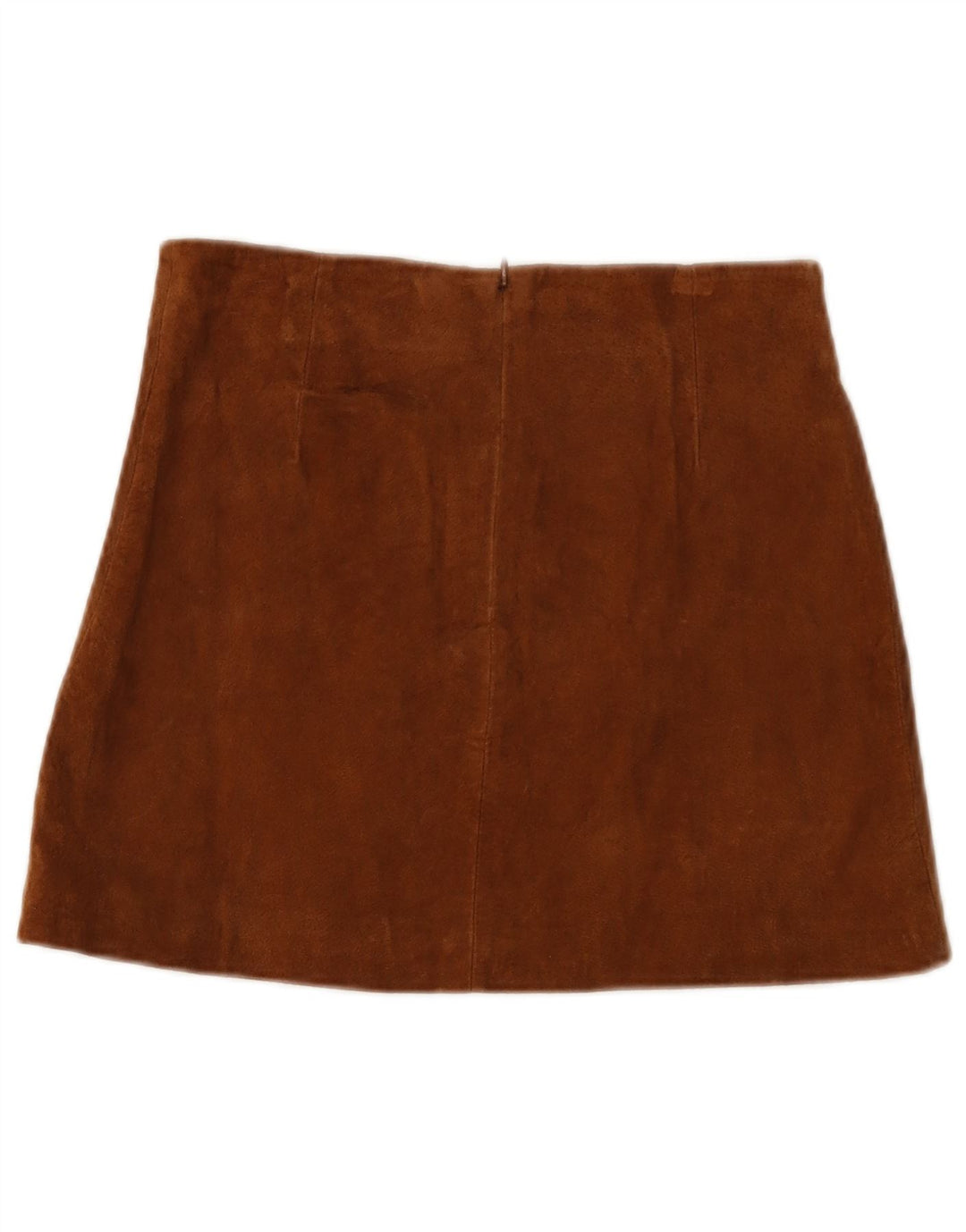 Zara Damen Wildlederrock Klein W26 Braunes Blumenleder