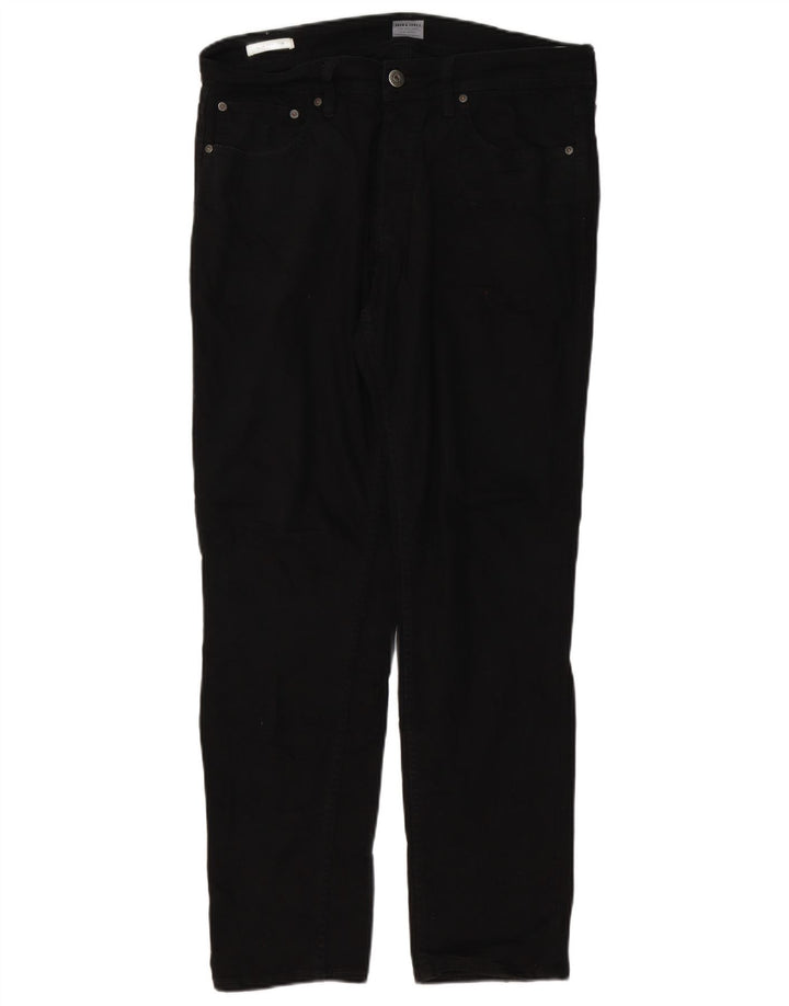 Jack & Jones Herren Tim Slim Jeans W32 L32 Schwarze Baumwolle