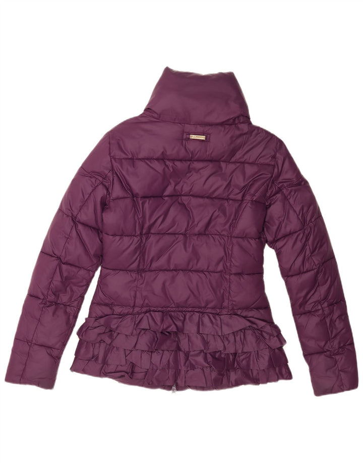 Fornarina Damen Wattierte Jacke UK 12 Medium Lila