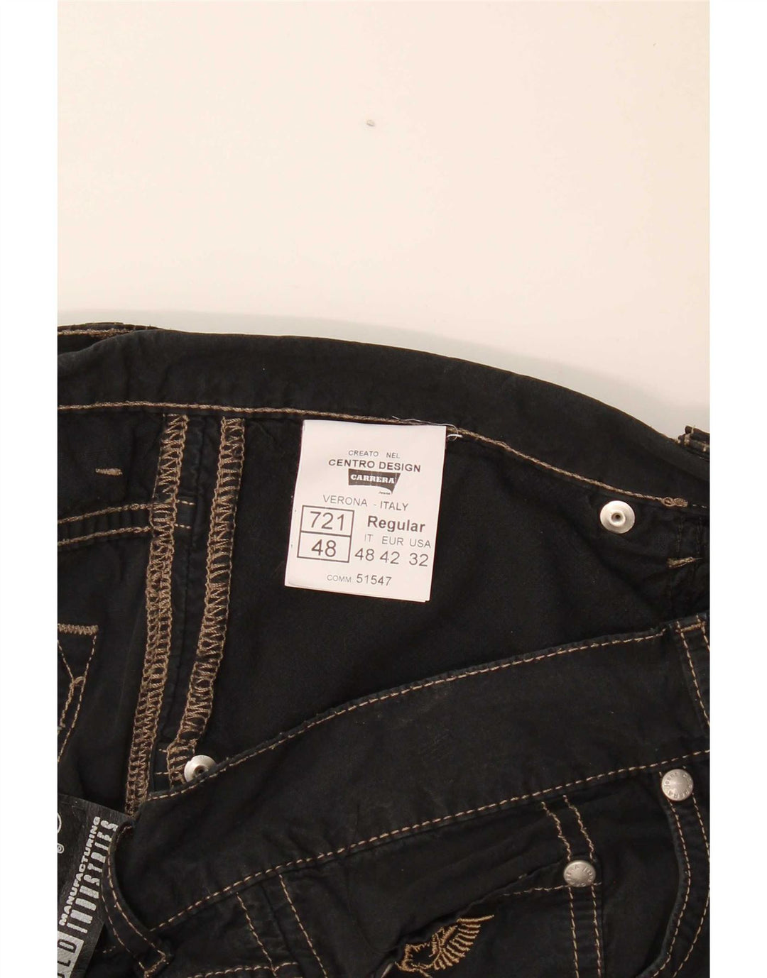 Carrera Herren-Freizeitshorts W32 Mittelschwarze Baumwolle