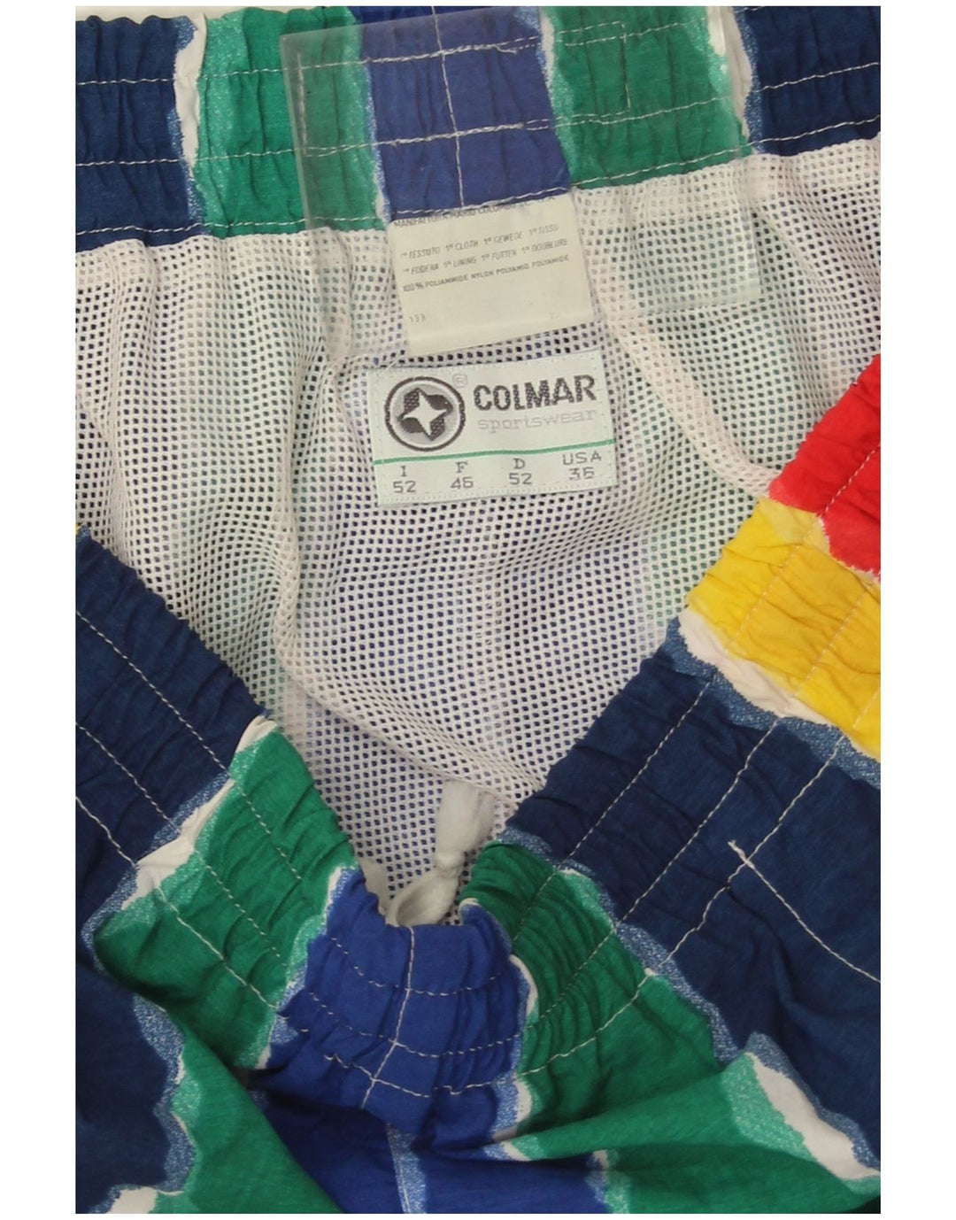 Colmar Herren-Badeshorts IT 52, groß, mehrfarbig, gestreift, Polyamid